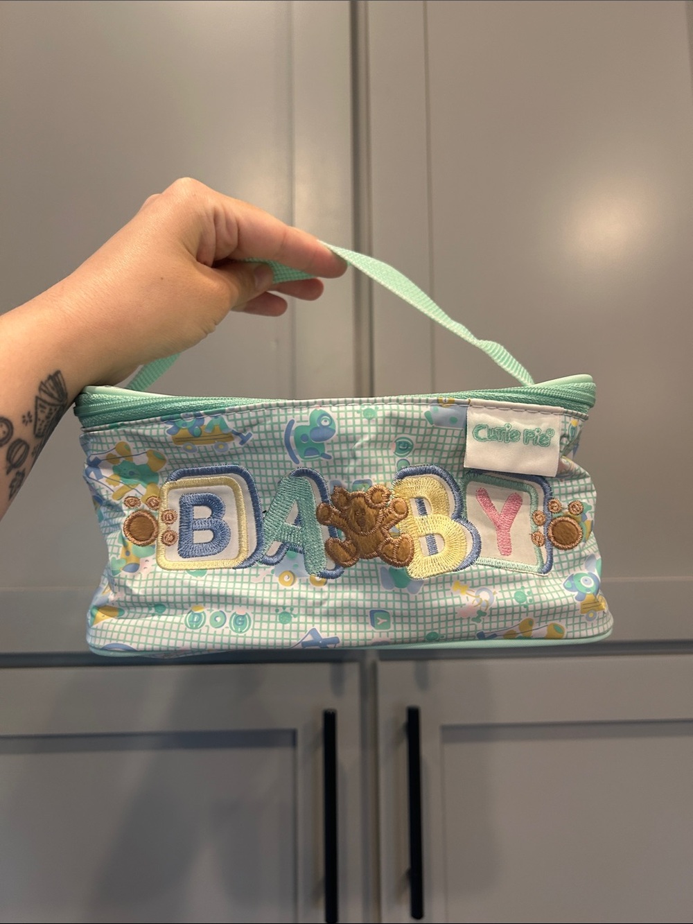 Vintage Cutie Pie diaper bag / cooler